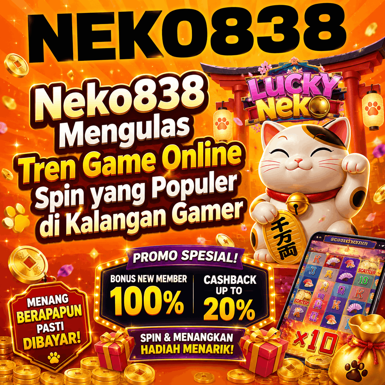 Neko838 Mengulas Tren Game Online Spin yang Populer di Kalangan Gamer